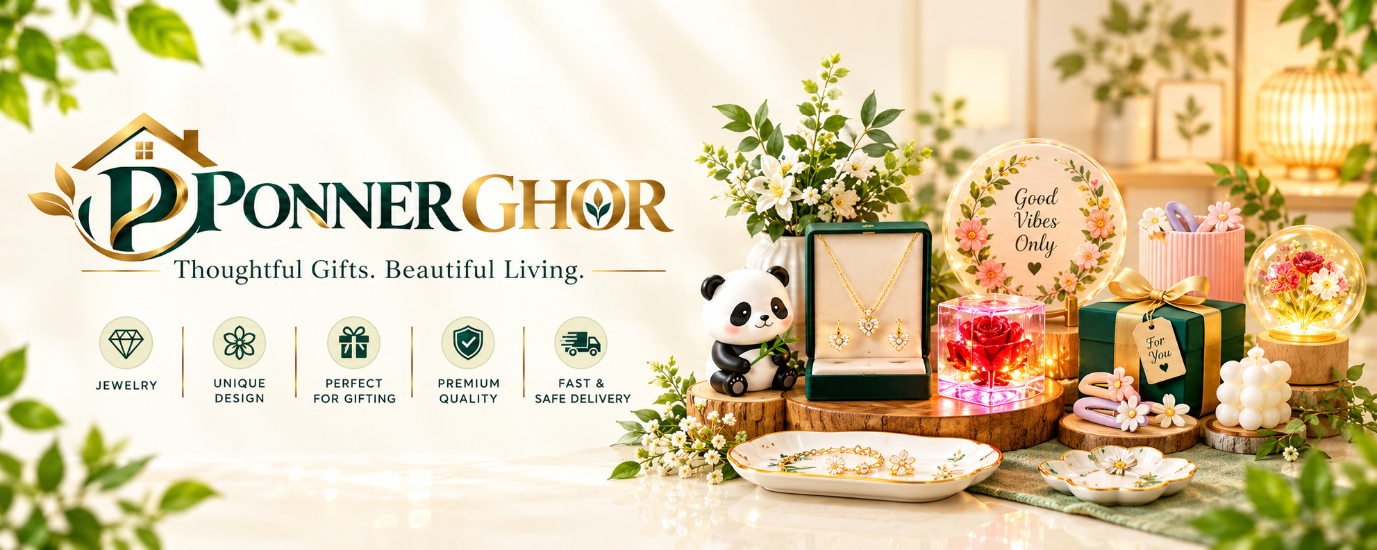 Elegant Gift & Jewelry Lifestyle Banner